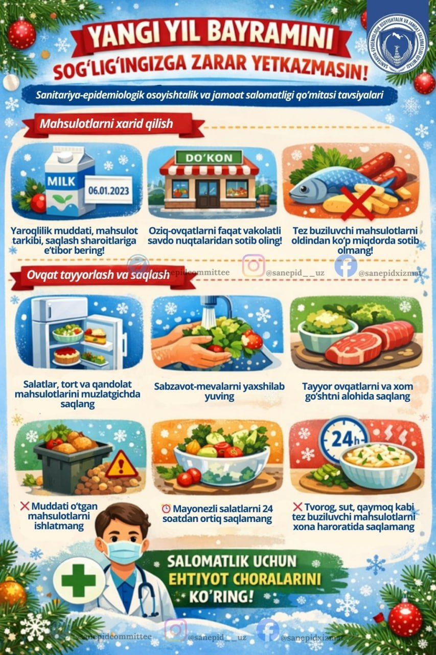 Bayram xavfsizligi uchun tavsiyalar